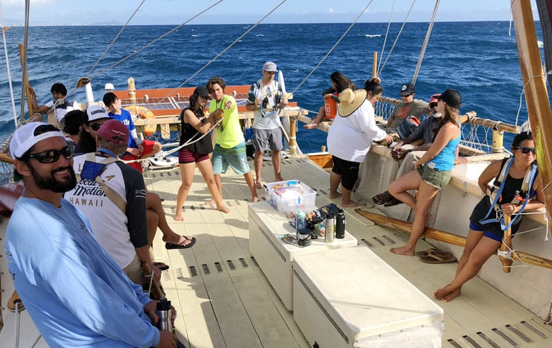 Hōkūleʻa Returns to Ko Olina Resort for Two-Week Engagement Crewmembers invite students aboard the four hour sail to West Oʻahu