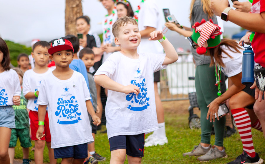 Make A Wish Hawaii Jingle Rock Run at Ko Olina