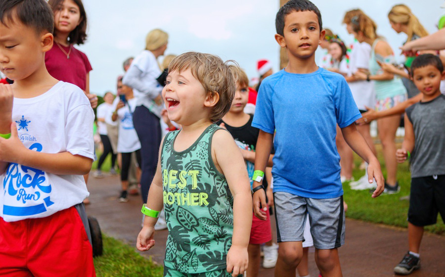 Make A Wish Hawaii Jingle Rock Run at Ko Olina