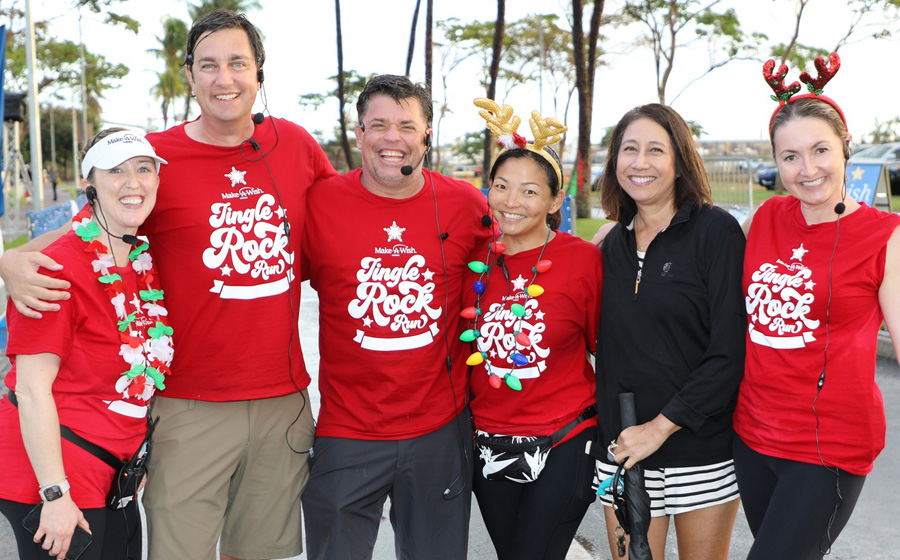 Make A Wish Hawaii Jingle Rock Run at Ko Olina