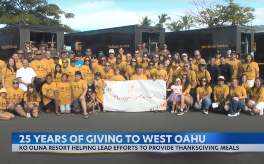 25th anniversary of Thanksgiving Outreach Program – Ko Olina