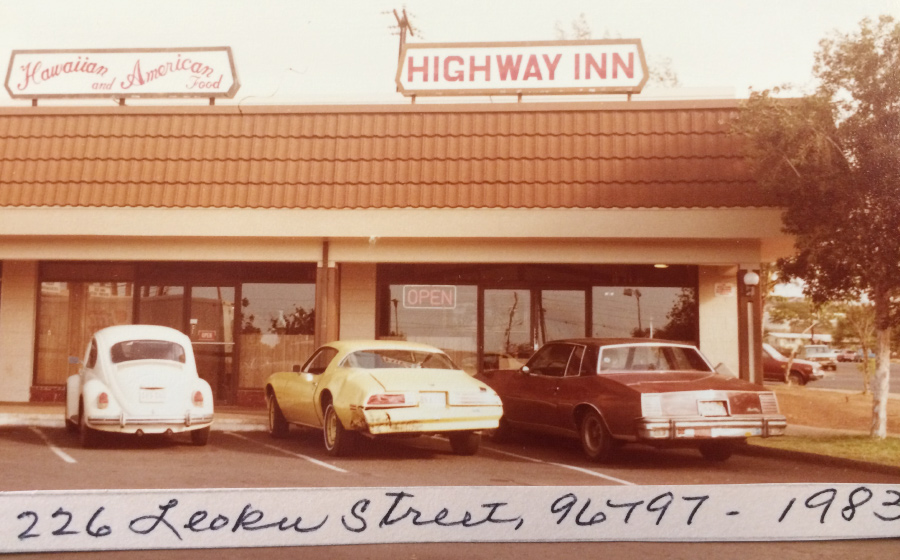 hawaiian food, highway inn, restaurant