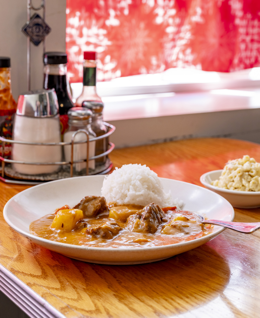 hawaiian food, highway inn, restaurant