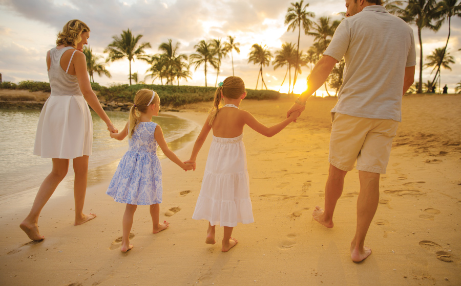 Family Beach Sunset
